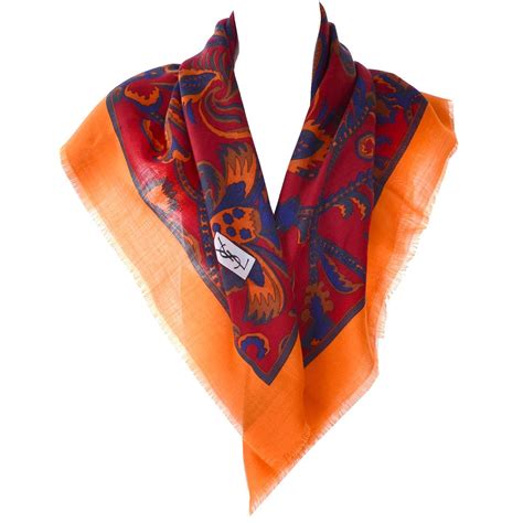 yves saint laurent silk scarves|ysl scarf wool on sale.